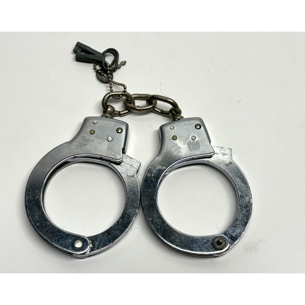 Vintage Japanese Handcuffs with Key – Showa Era Metal Collectible : Keys Work