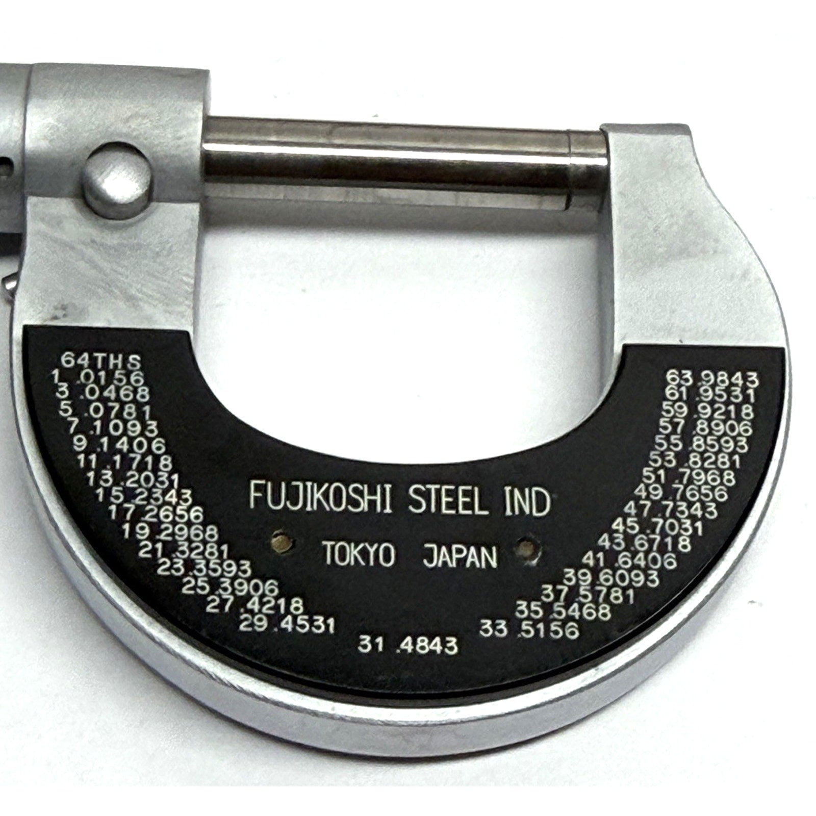 VINTAGE Fujikoshi Steel Caliper 0"-1" Made in Japan - Mint Condition