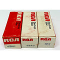 Vintage Lot of 3 RCA Electron Vacuum Tubes NOS 6BH11 6BA3 6BE3 6BZ3 TV Repair