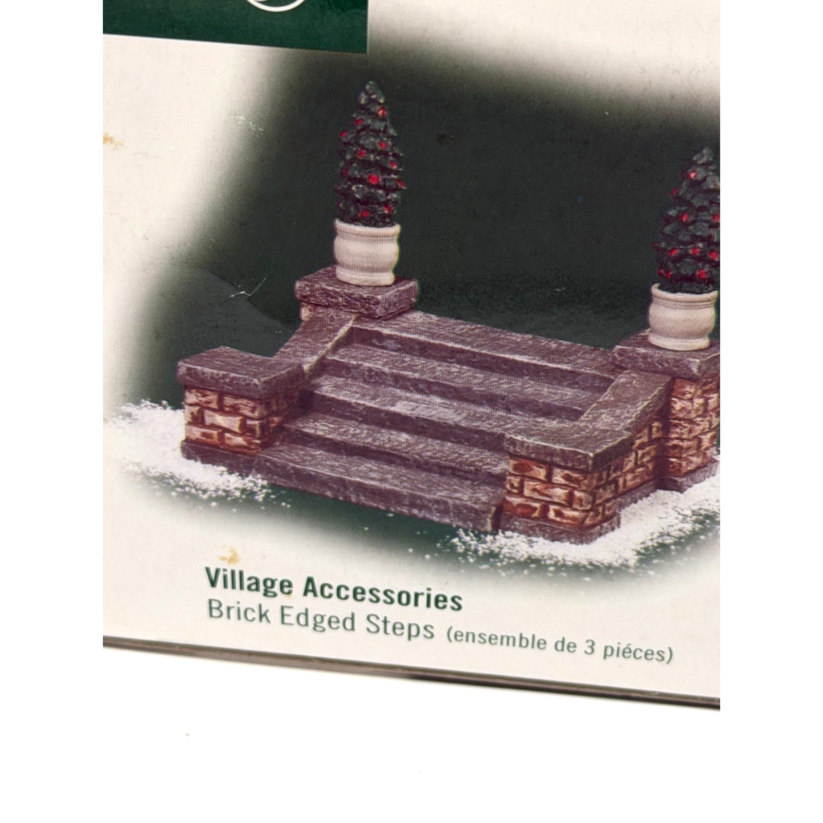 Vintage New Department 56 Village Accessories 2004 # 56.53316 Brick Edged Steps