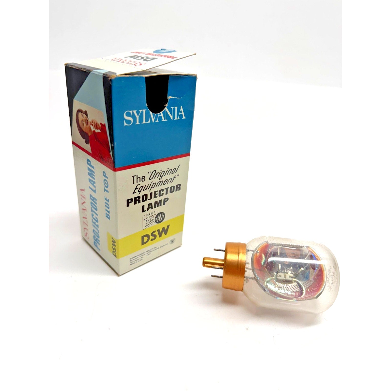 Vintage Sylvania DSW Projector Projection Lamp Bulb 200W 24V GE * AVG. 25