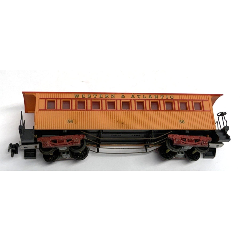 VINTAGE HO SCALE Mantua WESTERN & ATLANTIC OLD TIME PASSENGER COACH CAR