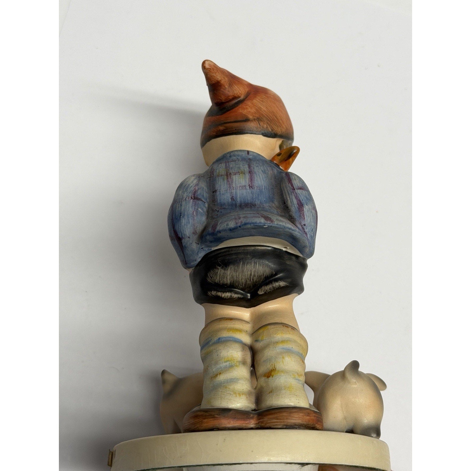Vintage Goebel Hummel Farm Boy Pigs Figurine #56 1950's 5.75"