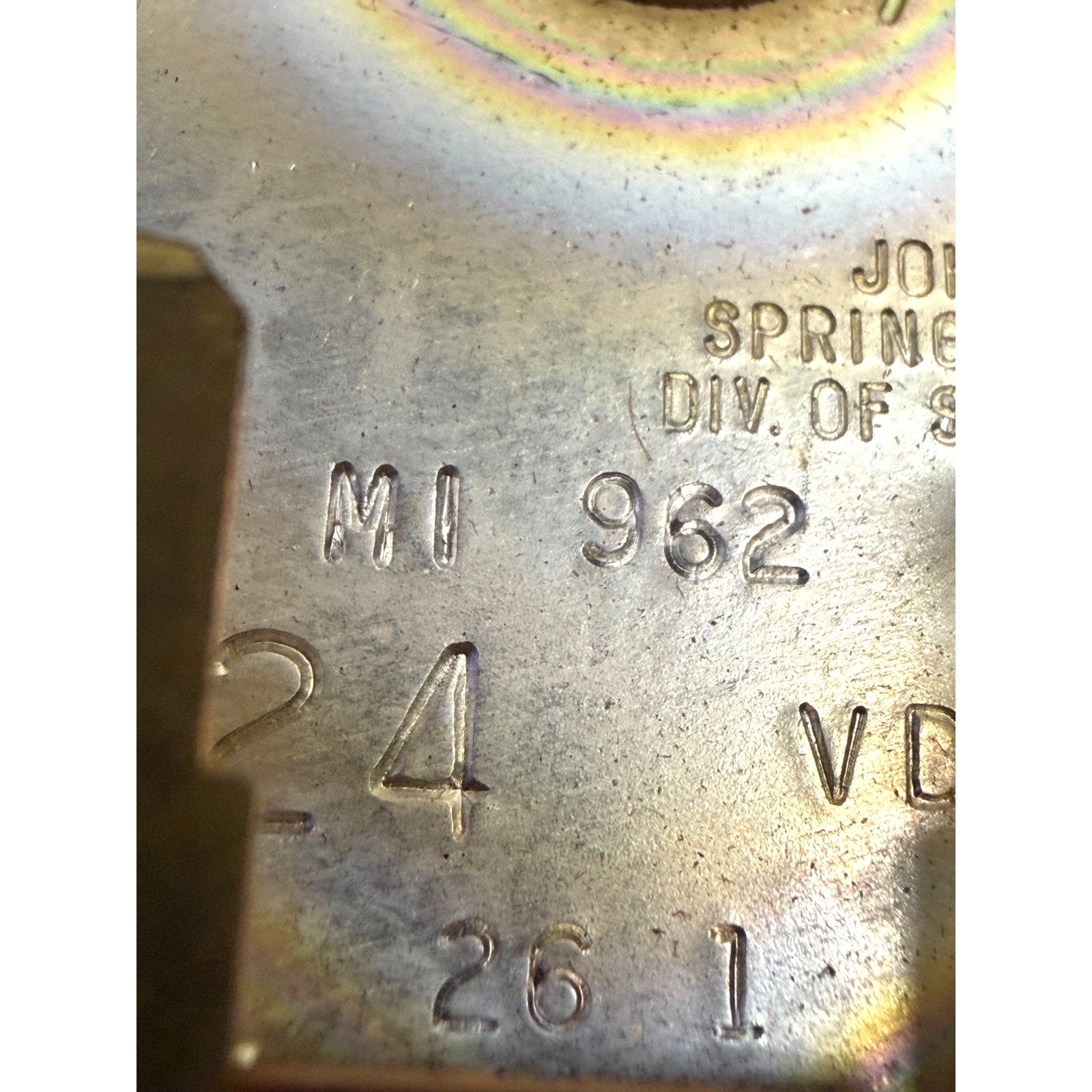 Vintage John W Hobbs Stewart Warner Engine Hour Meter MI-962-1 Volts 24