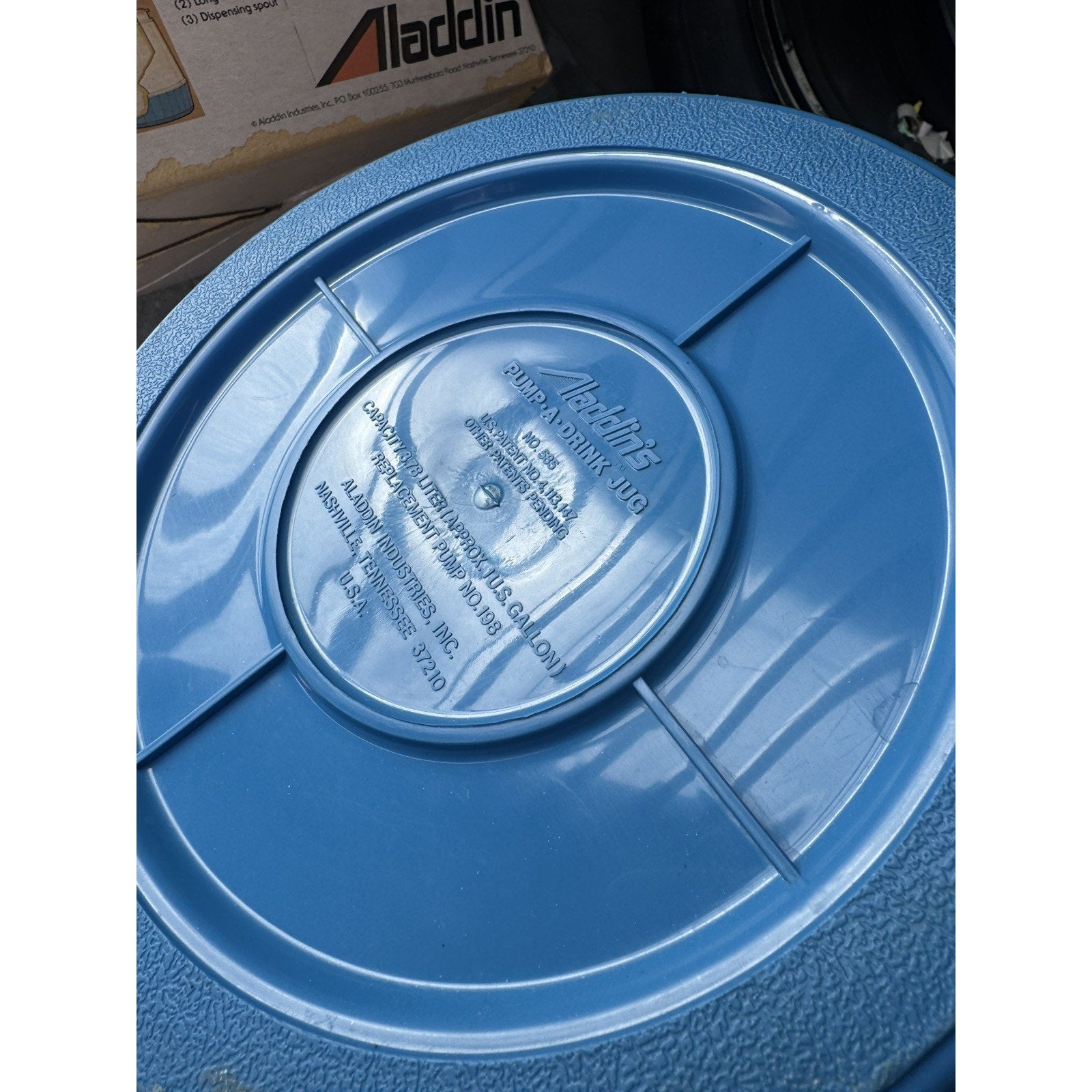 VINTAGE Aladdin PUMP A DRINK Gallon Jug Coventry Foam Insulated Original Box