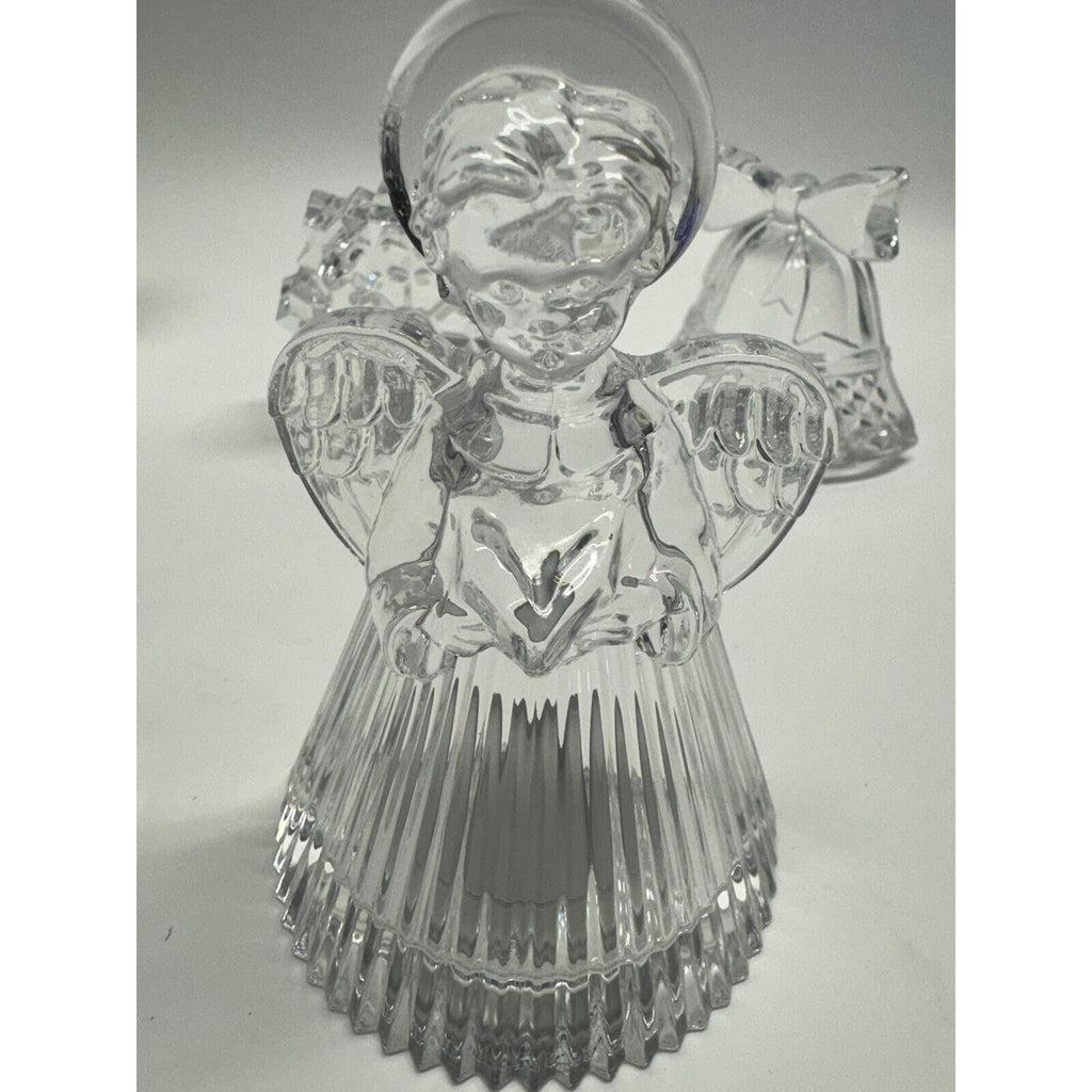 VINTAGE NEW Cristal DArques Christmas Luminaries Candle Holder Made in France