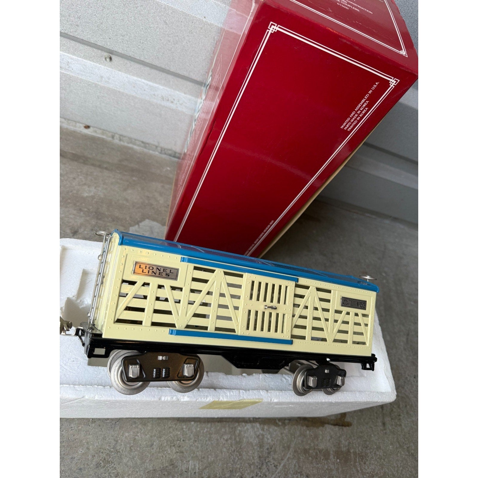 VINTAGE NOS Lionel Classics Standard Tinplate 1513 Cattle Stock Car 6-13600