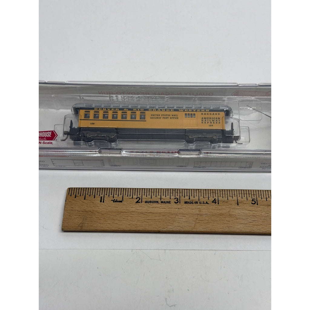 Vintage Factory Sealed N Roundhouse 88120 50' Overland D&RGW Pass Combine
