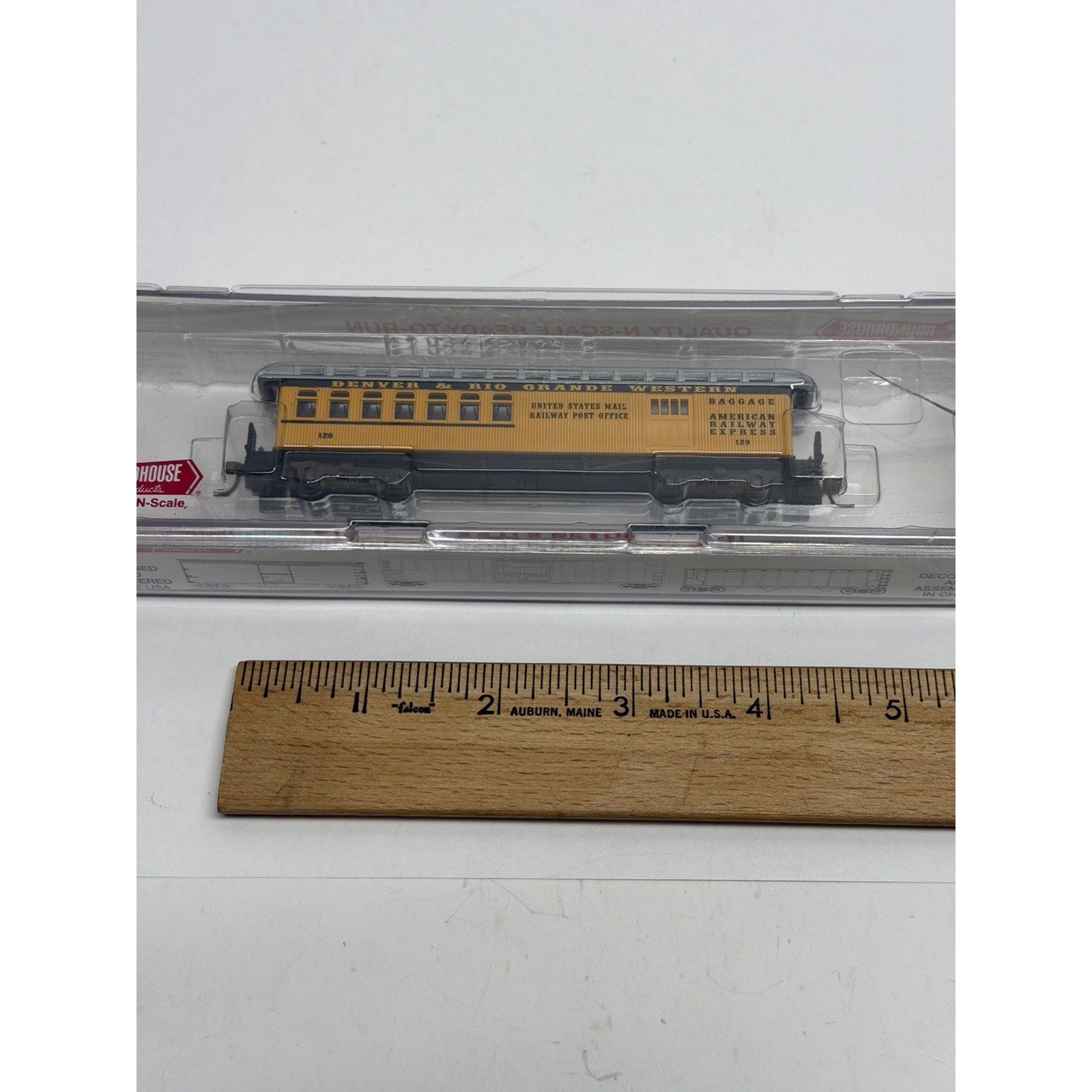 Vintage Factory Sealed N Roundhouse 88120 50' Overland D&RGW Pass Combine