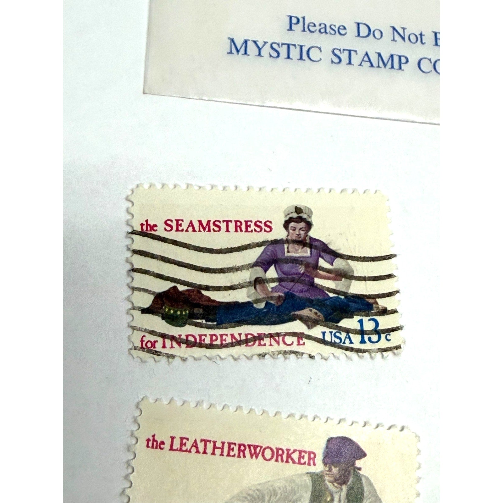 Vintage 1977 COMMEMORATIVE SET OF 8 U.S. POSTAGE STAMPS