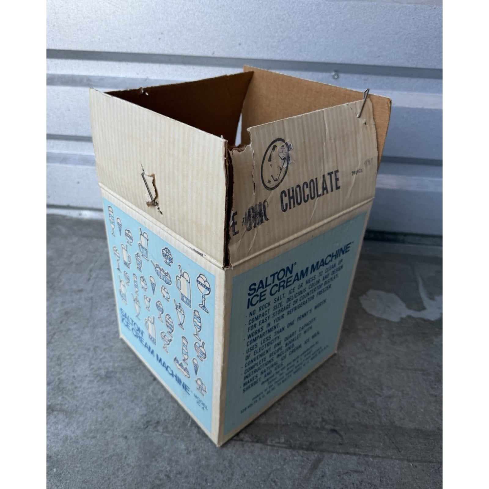 Vintage 1973 Salton Ice Cream Machine IC-4 With Msnual