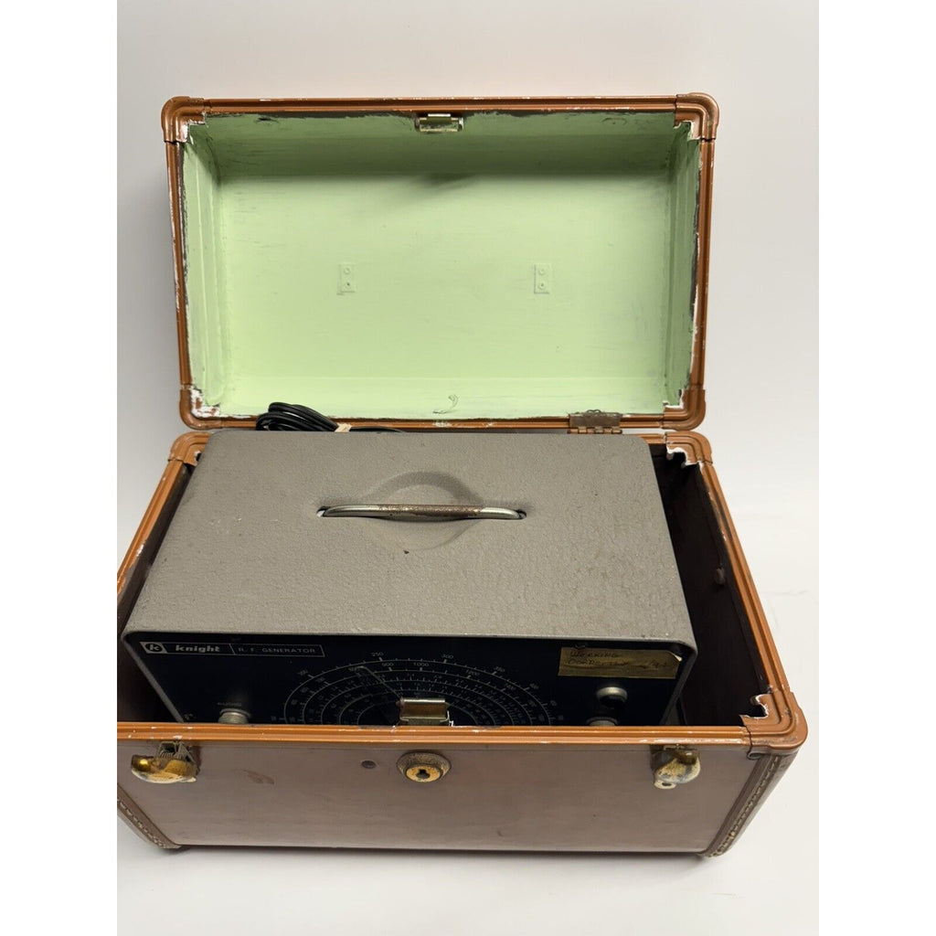 VINTAGE Knight RF Generator Model KG-650 w/ Samsonite Leather Case