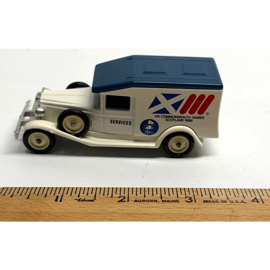 VTG LLEDO 1936 PACKARD VAN DIECAST XIII COMMONWEALTH GAMES SCOTLAND VAN