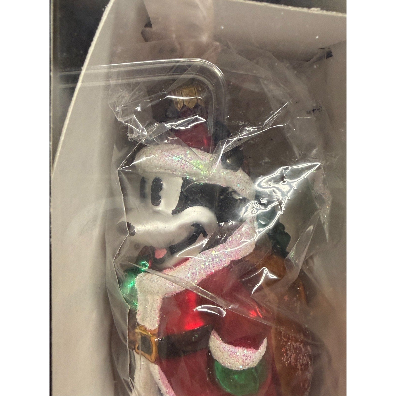 Vintage NEW SEALED Mickey Mouse Christmas Eve Ornament 1996