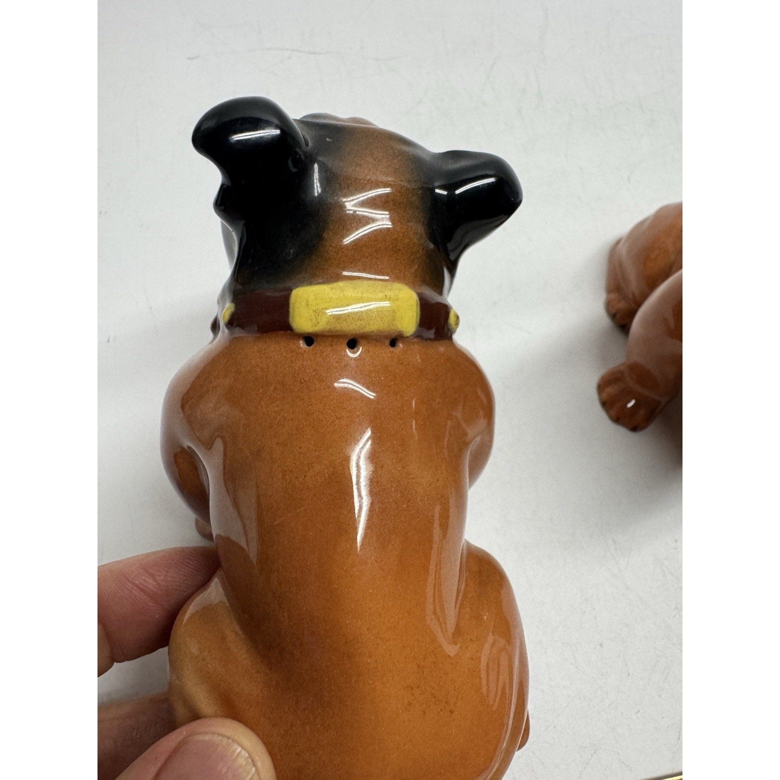 VINTAGE Lot of 3 Marston Mack Bull Dog Salt Pepper Shakers Ceramic California