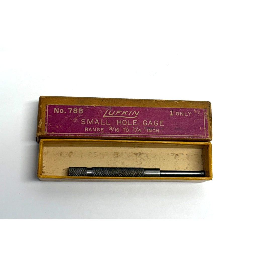 Vintage Lufkin No. 78B Small Hole Gage 3/16" to 1/4" Machinist Tool with Box