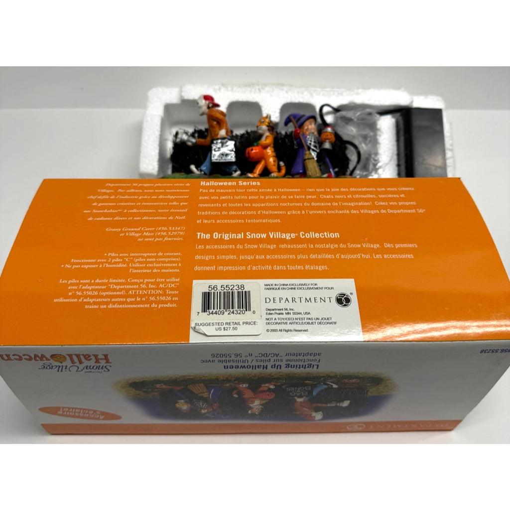 Vintage NEW Dept 56 Lighting Up Halloween #55238 - Snow Village Accessories