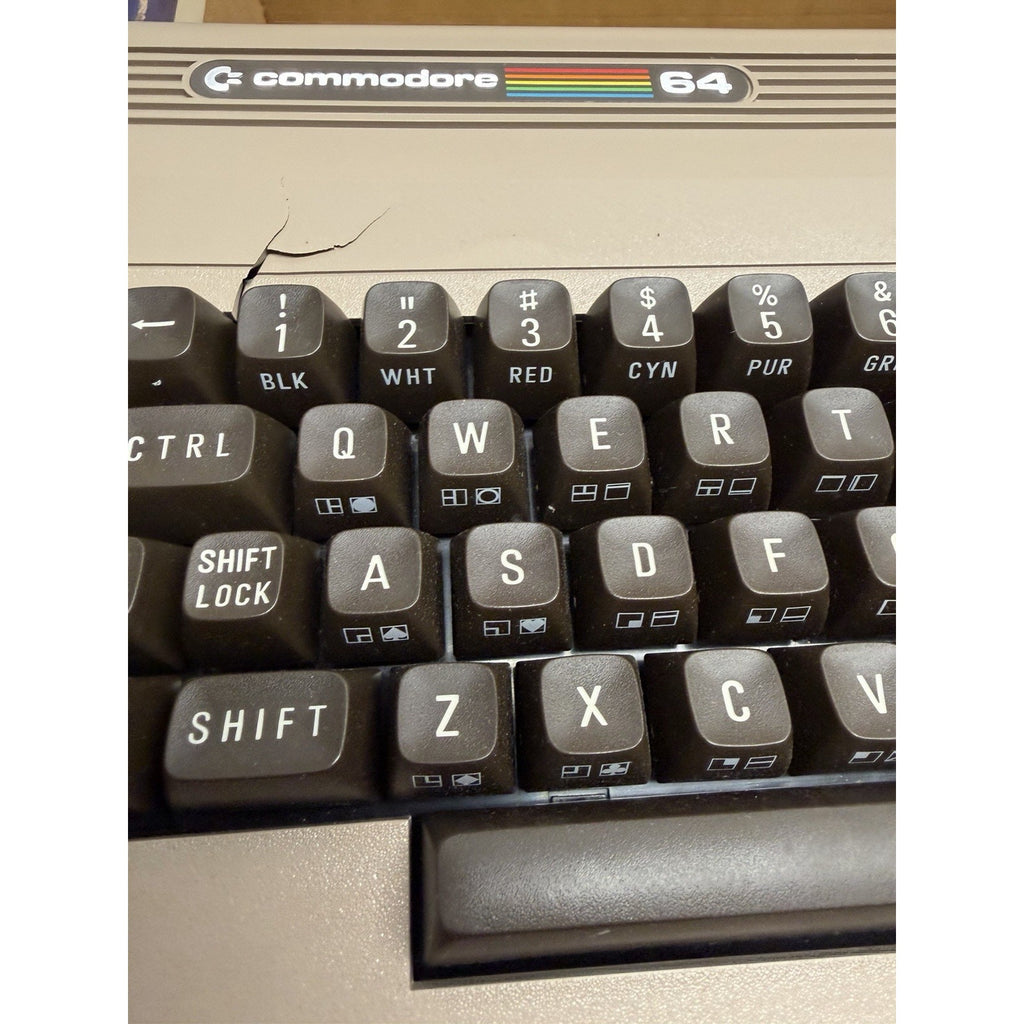 VINTAGE 1992 Commodore 64 C64 Breadbin Computer System - Cosmetic Damage -