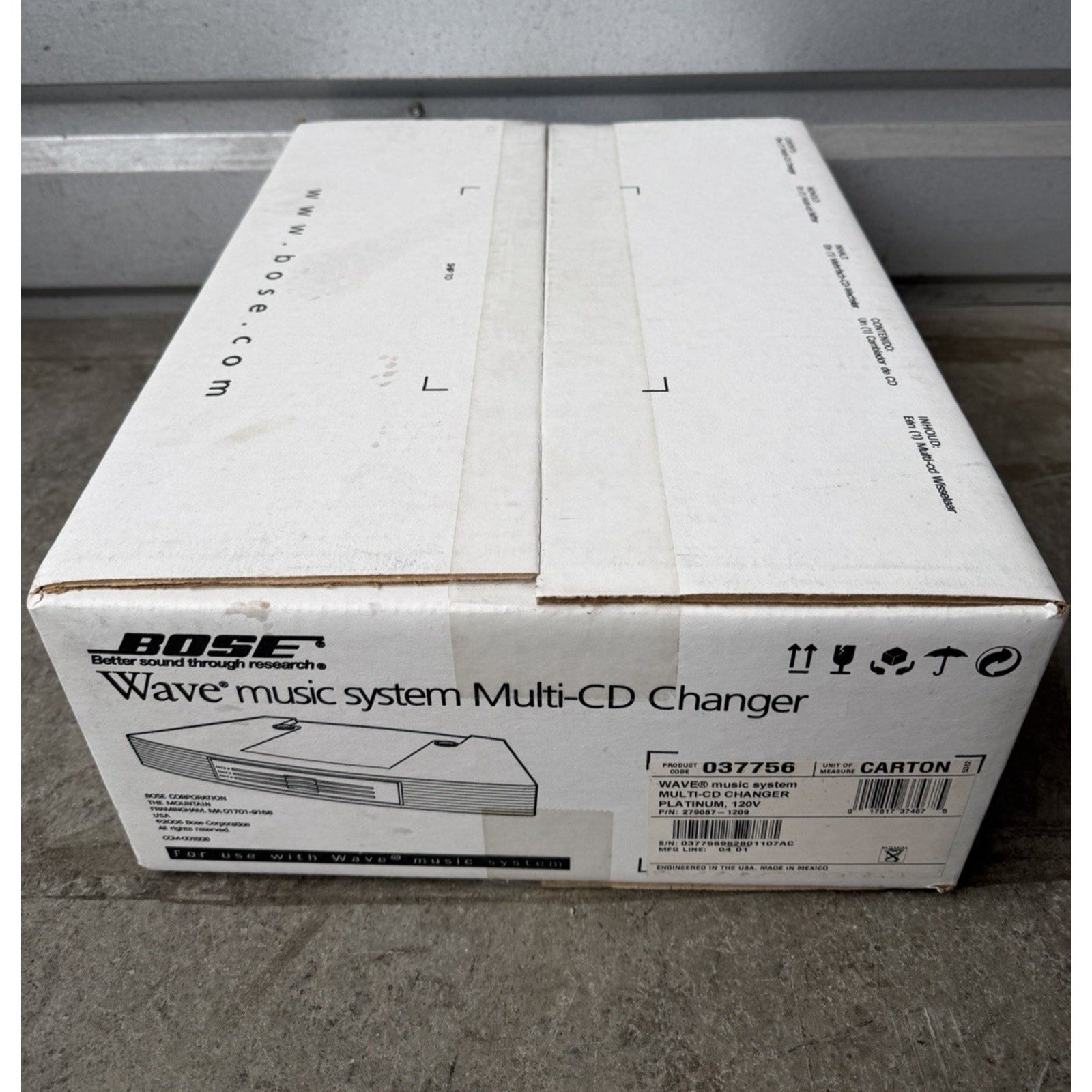 VINTAGE NOS Bose Wave Music System Multi-CD Changer Accessory Platinum White #1