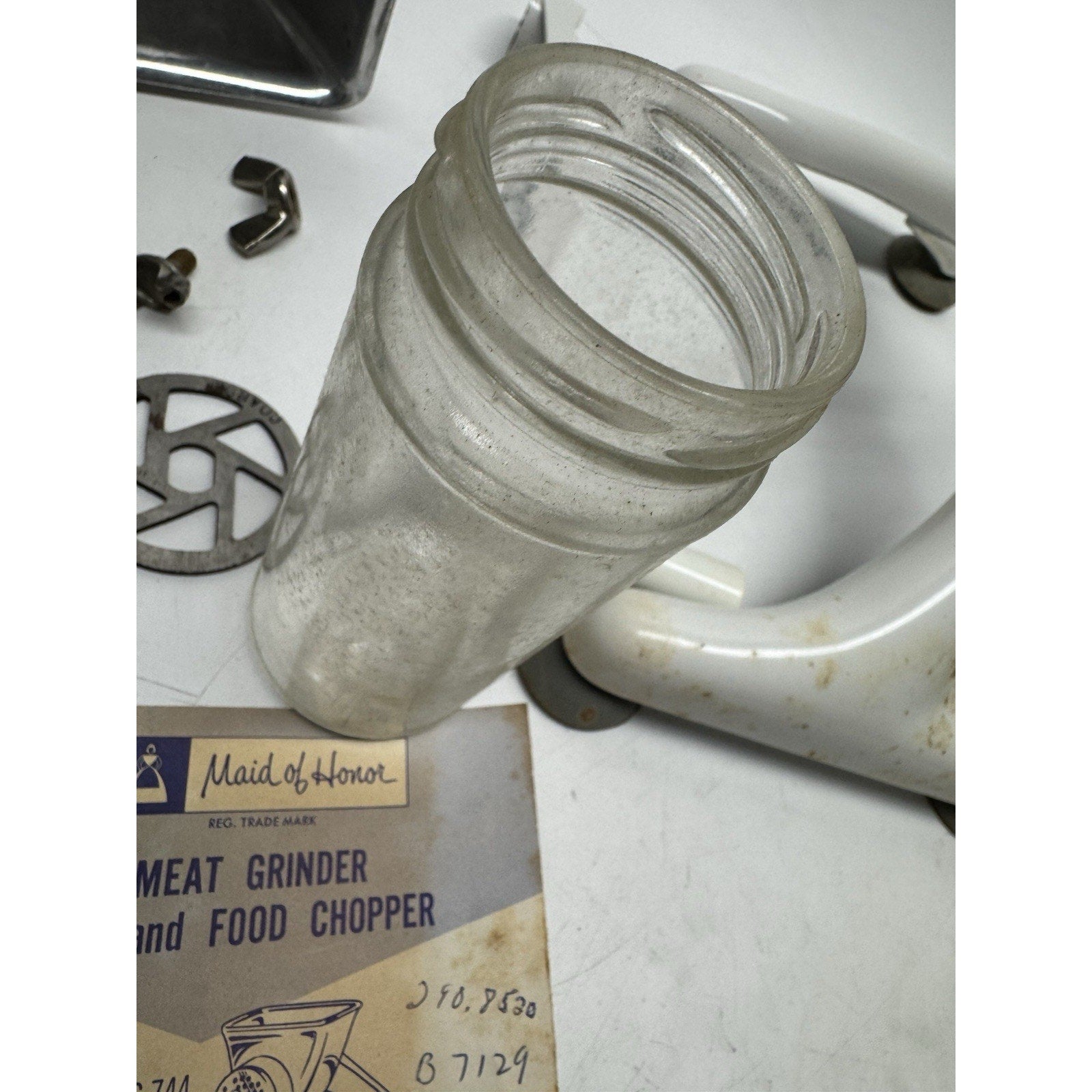 Vintage Sears, Roebuck Maid of Honor Meat Grinder & Food Chopper Original Box