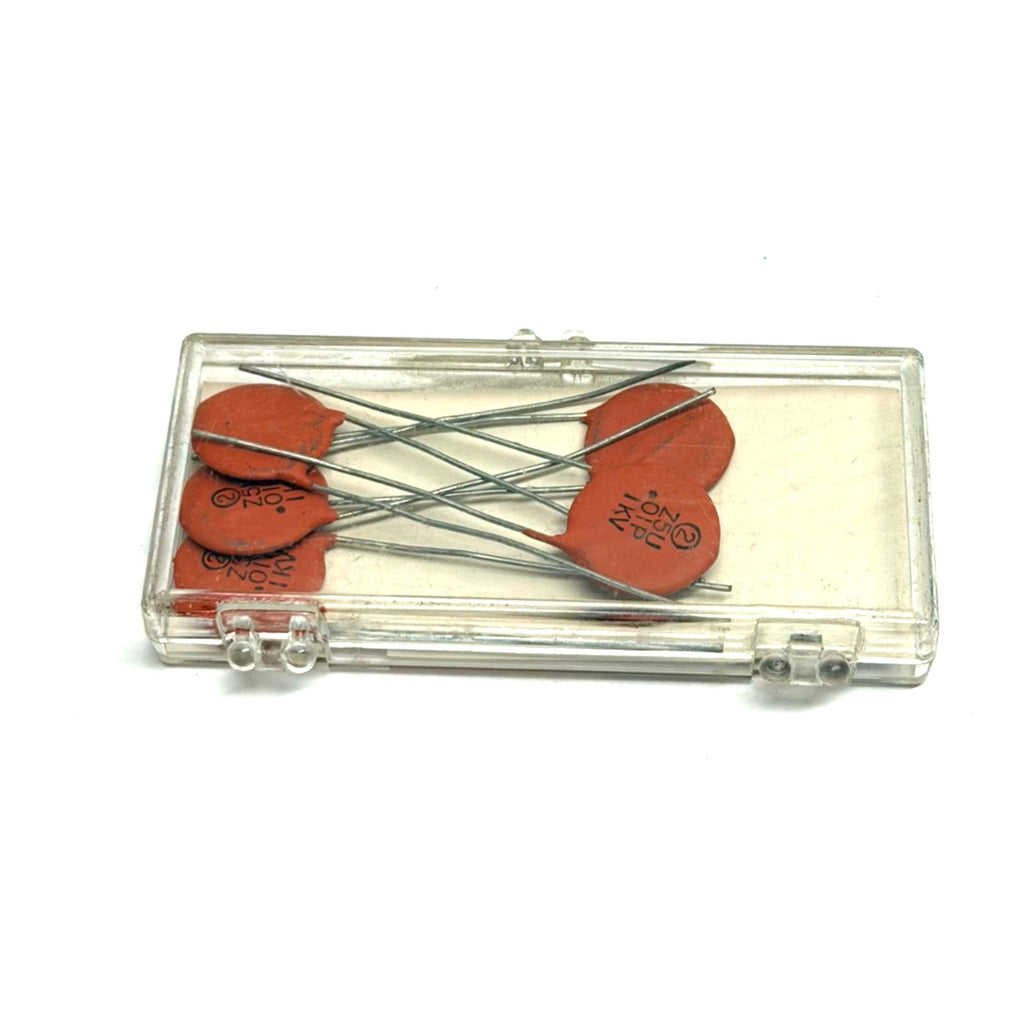 Vtg 5pc NOS Sprague 5HK-S10 .01uF 1000V 1kV Ceramic Disc Capacitors HYK Z5U