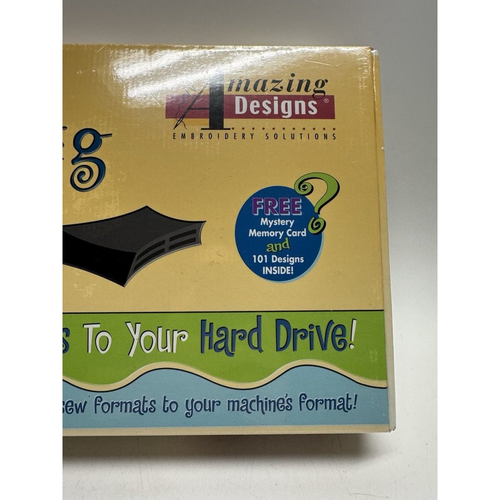 VINTAGE 2004 SEALED The Amazing Box Embroidery Memory Card Converter USB 3.6.2
