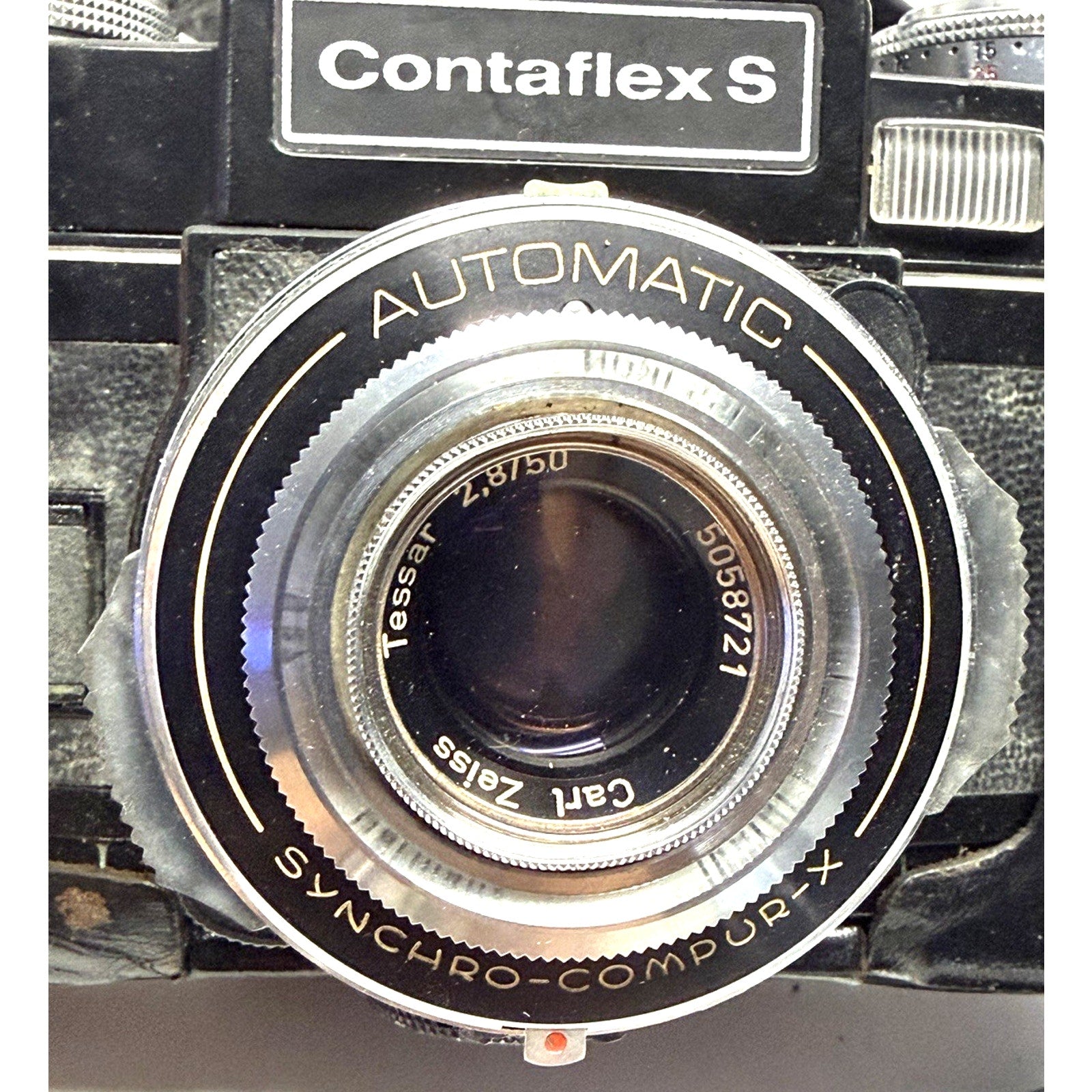 Vintage Contaflex S Automatic Black with 50mm f2.8 Tessar Made In Germany