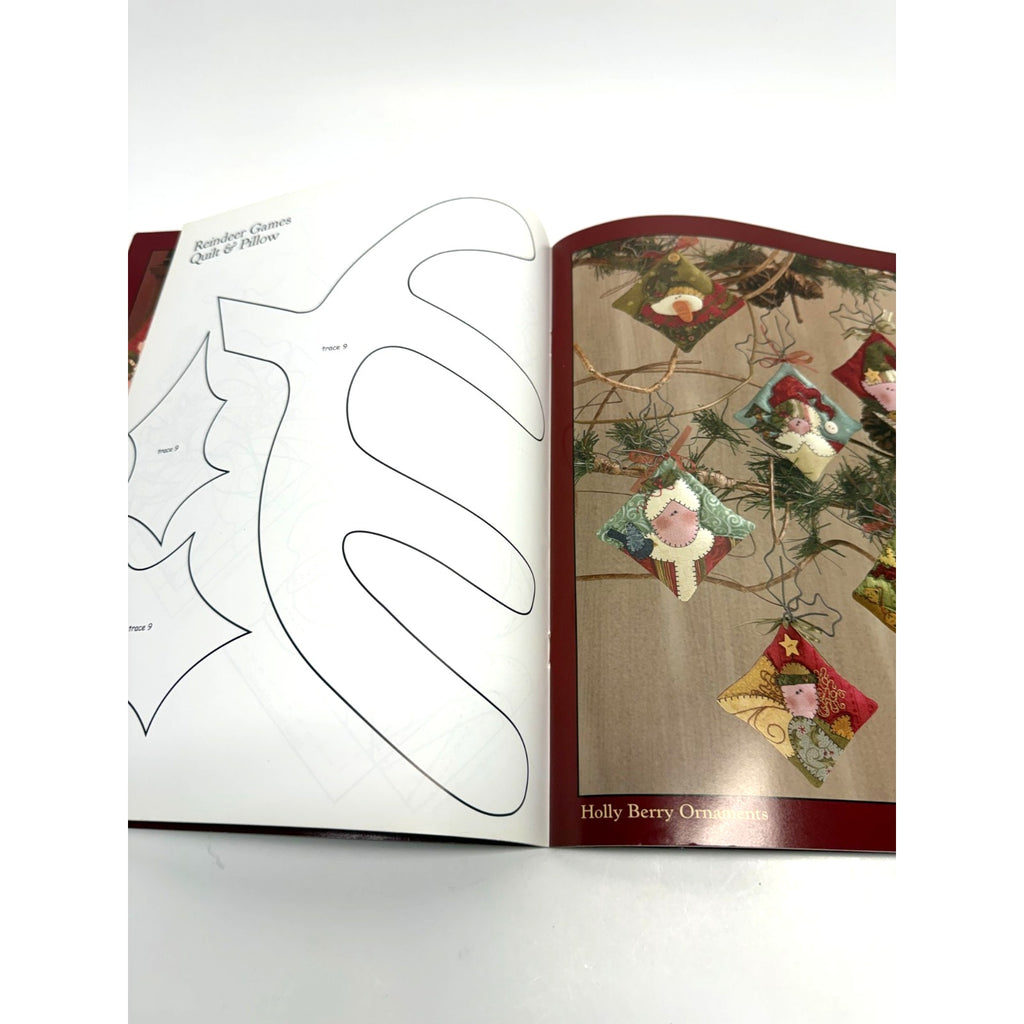 VTG PEPPERMINT & HOLLY BERRIES. Art-To-Heart pattern book by Nancy Halvorsen