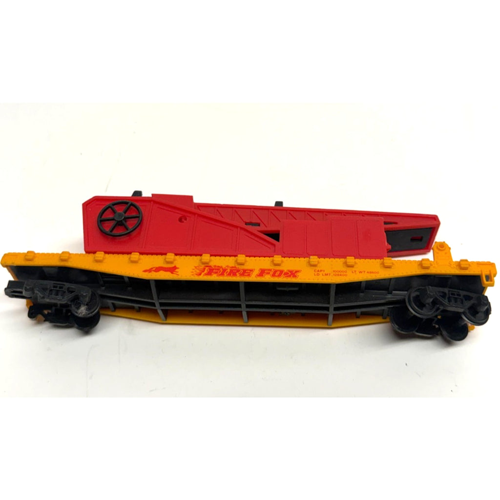 VINTAGE AHM HO FIREFOX FIRE FIGHTING 50' Plane Launcher Flat Car