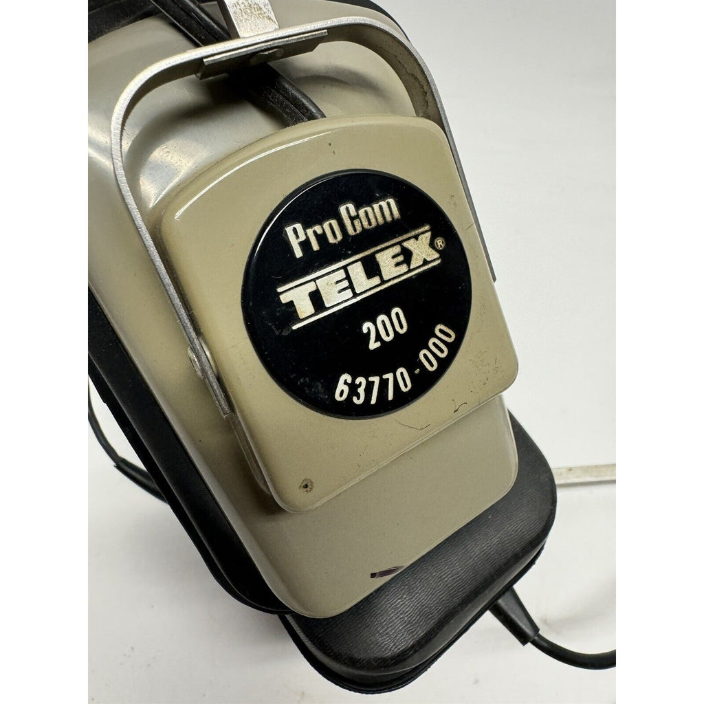 VINTAGE Telex Headphones Talking Airplane Pilot Aircraft Aviation -- UNTESTED