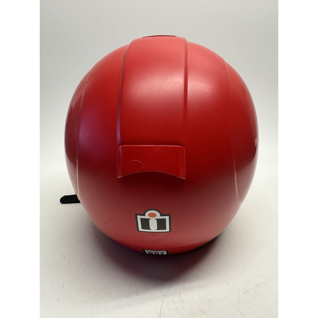 Vintage Icon 1c-01 Motorcycle Helmet Red with Screen Small Made in Korea