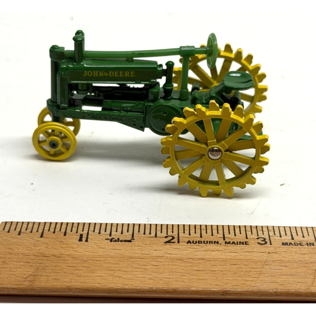 Vintage Ertl John Deere Diecast Mini F-14 Tractor Measures 3”