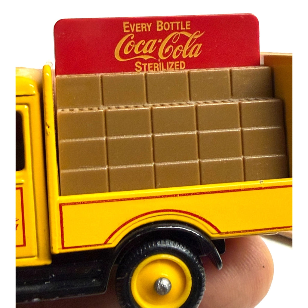 Vintage Lledo Die-Cast Metal Coca-Cola Yellow Delivery Truck New Hartoy 1/64