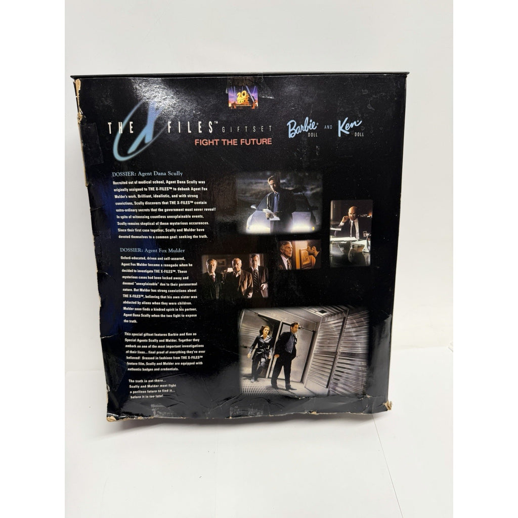 VINTAGE 1998 MATTEL BARBIE & KEN THE X FILES SCULLY AND MULDER COLLECTOR EDITION