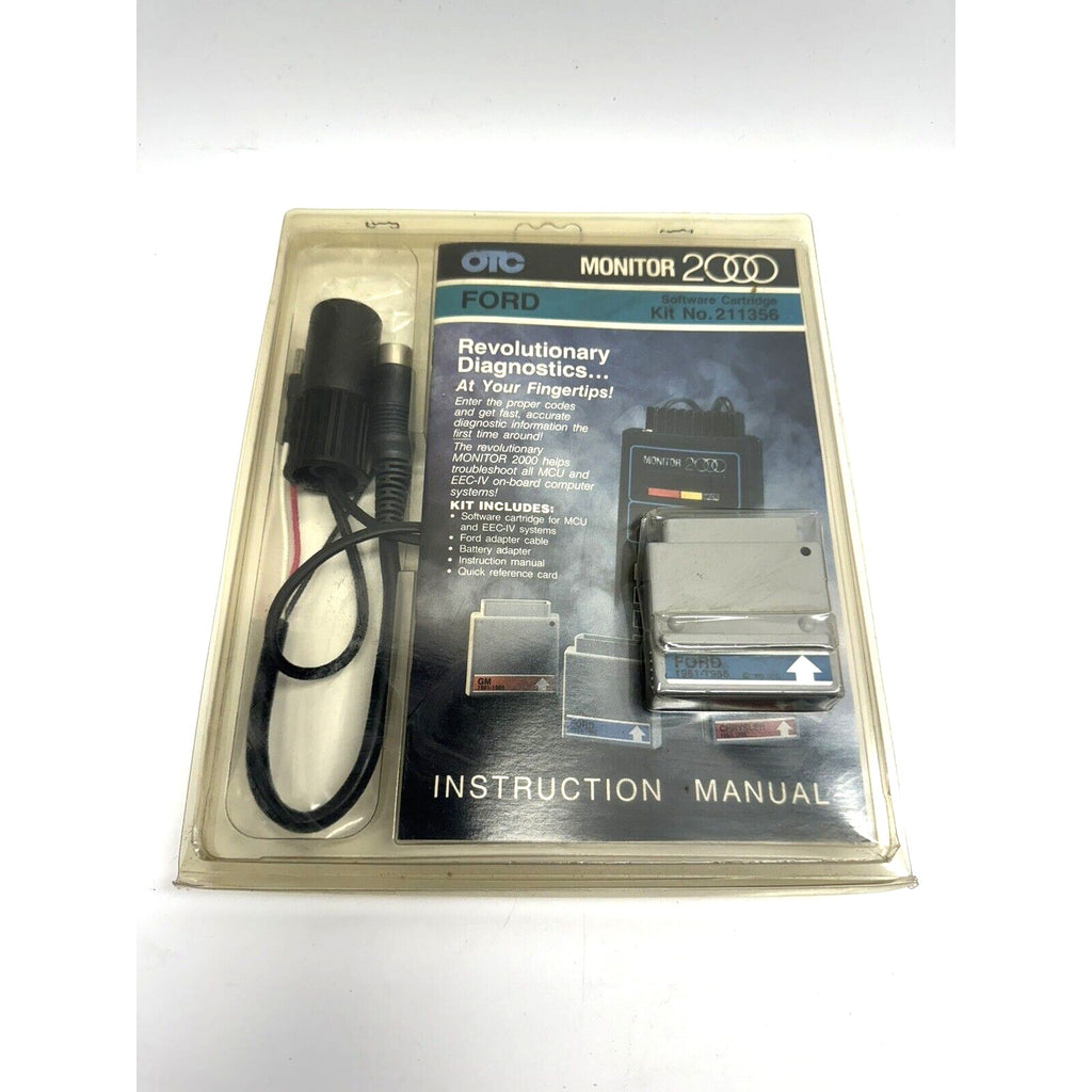 FAC SEAL OTC Monitor 2000 Software Cartridge for Ford 1981-1986 & Adapter Cable