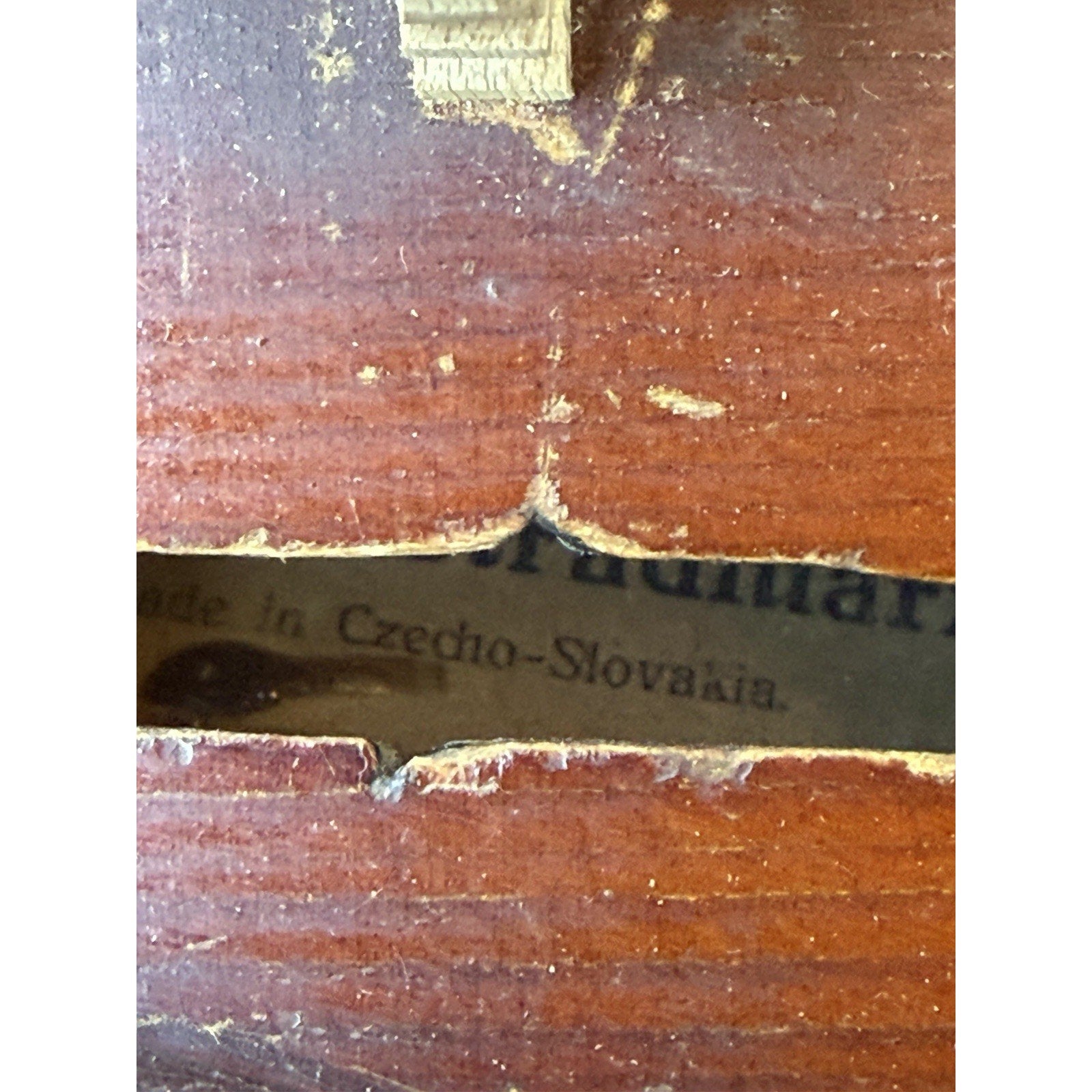 VINTAGE Violin Copy of Antonius Stradivarius Made in Czechoslovakia