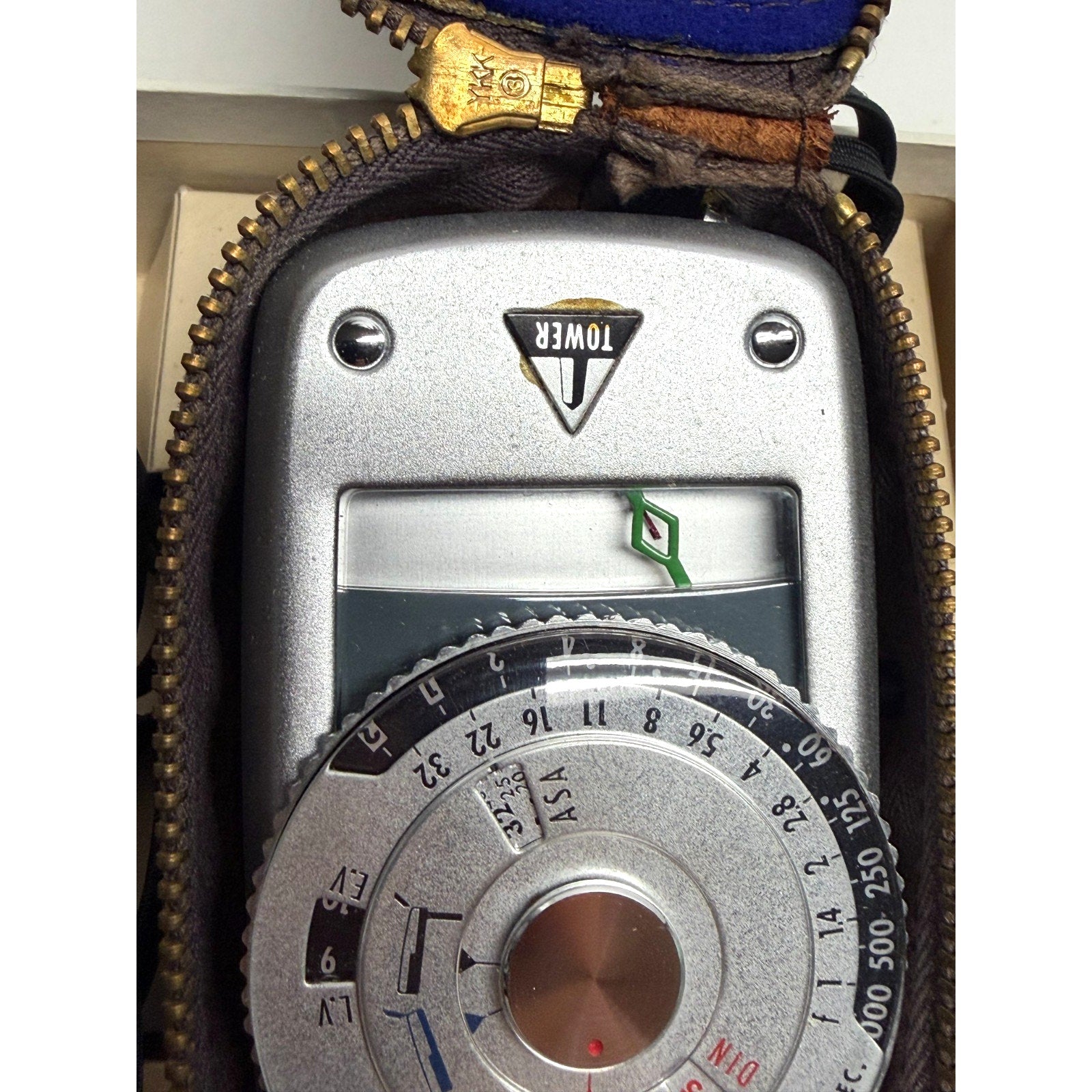 Vintage Tower Universal Exposure Meter 8879 w/ Case Box Manual Japan Kodaguide
