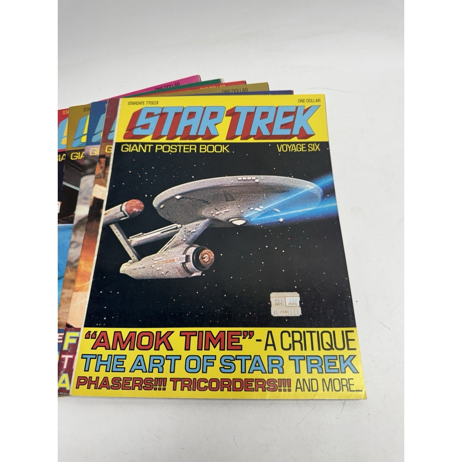 VINTAGE Lot of 11 Star Trek Giant Poster Book Voyages Poster Books