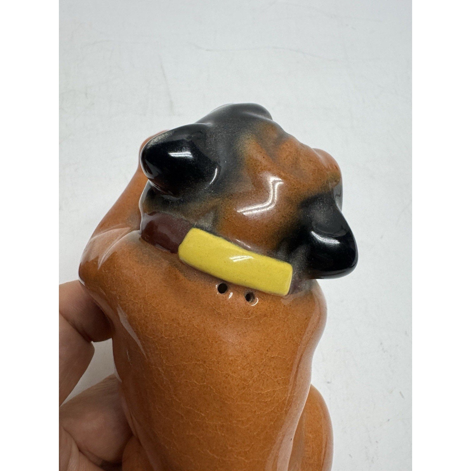 VINTAGE Lot of 3 Marston Mack Bull Dog Salt Pepper Shakers Ceramic California