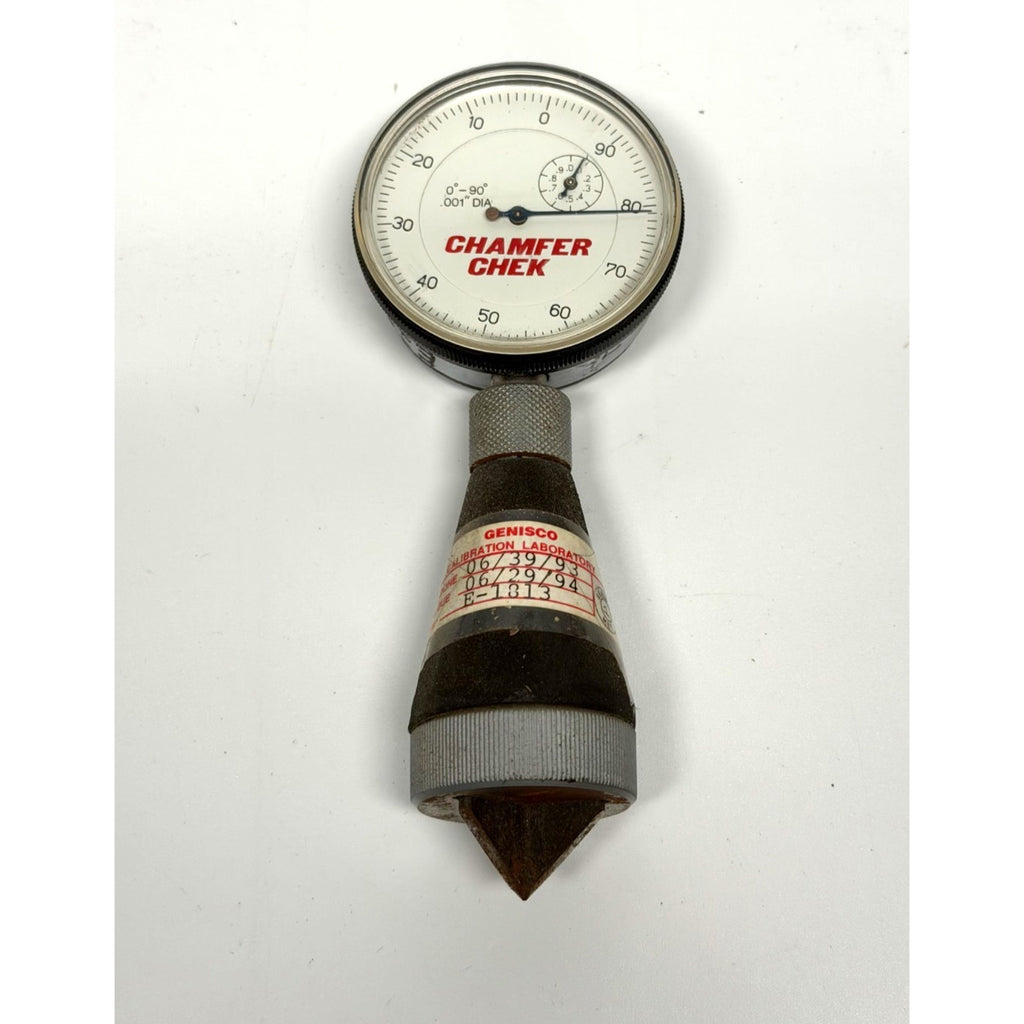 Vintage SPI Chamfer Chek Dial Gage 0-90 Major Diameter Indicator Tool TESTED