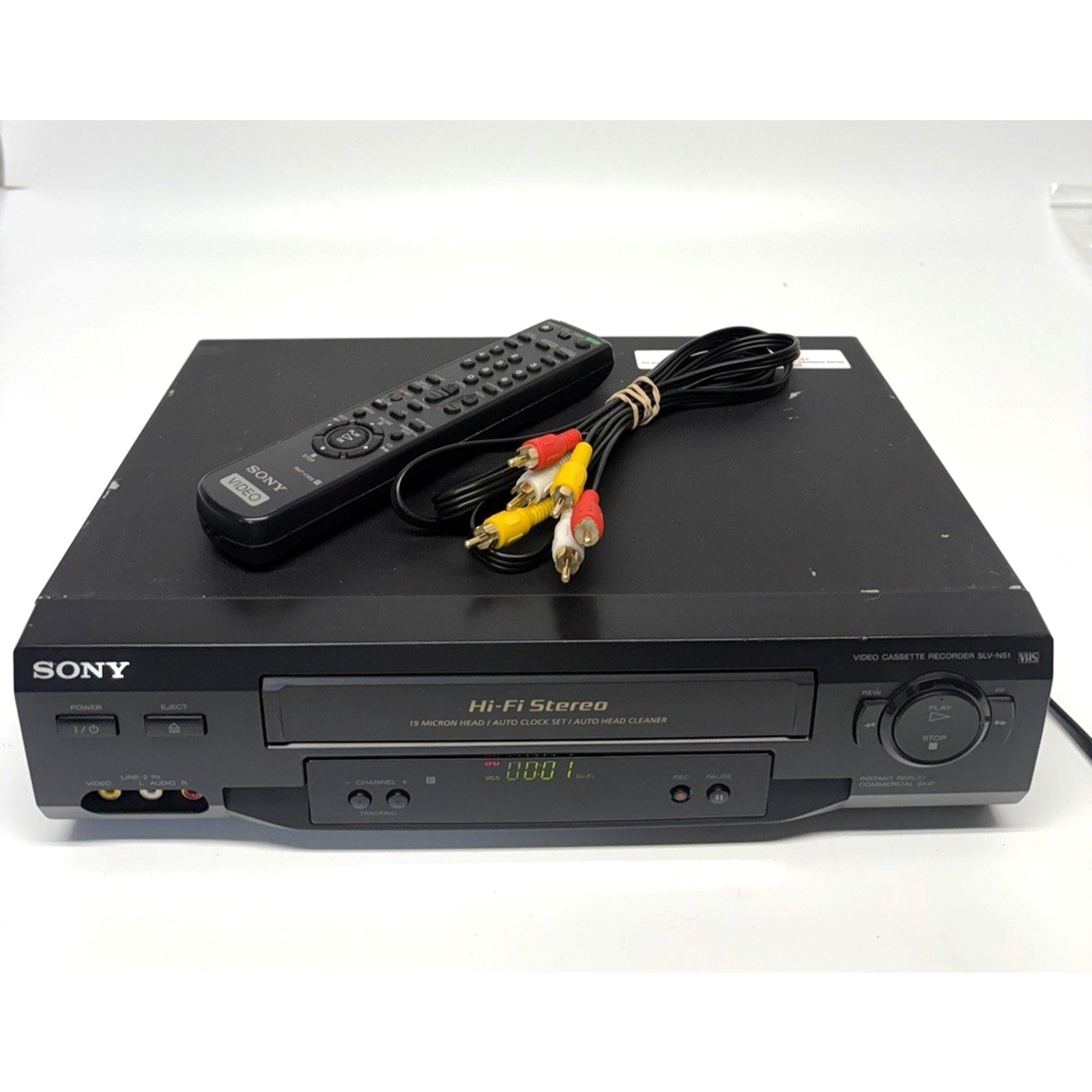 VINTAGE Sony SLV-N51 4-Head Hi-Fi Stereo VCR w/ Remote VCR