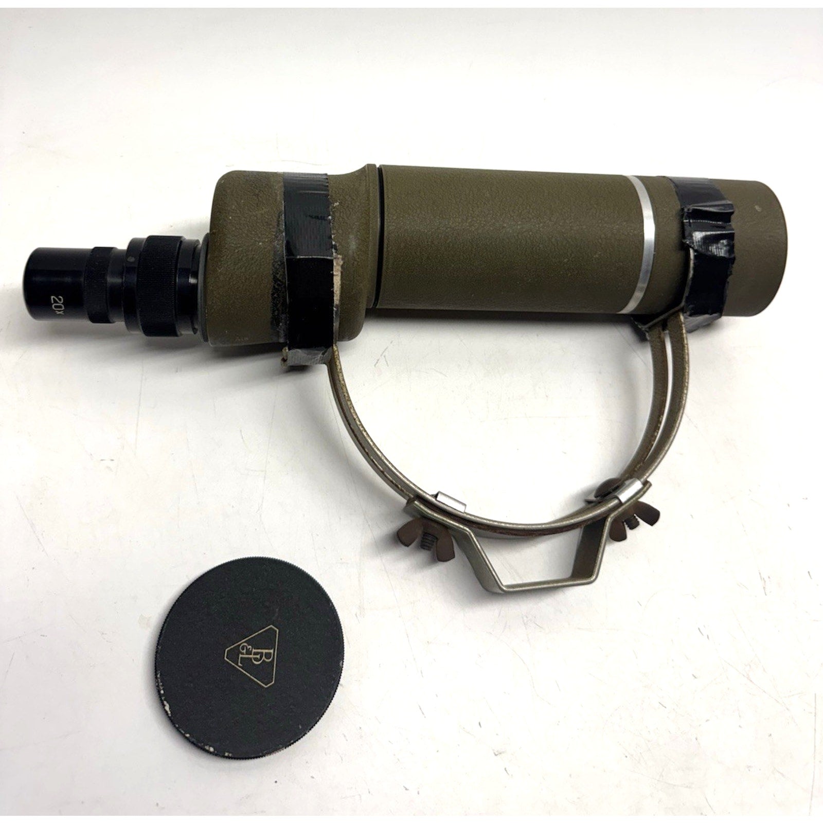 VINTAGE RARE Bausch & Lomb Military WW II Spotting Scope Green 1942