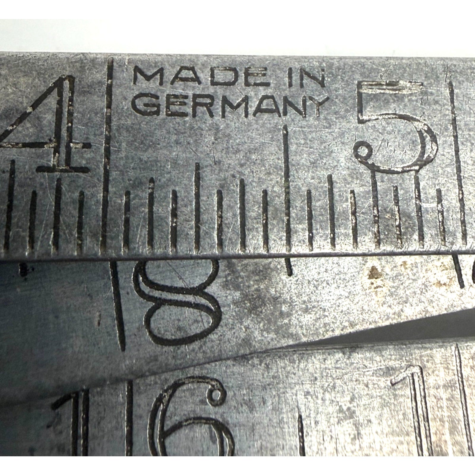Vintage 72" Folding Metal Measure Stick Ruler Yardstick made in Germany Jordan