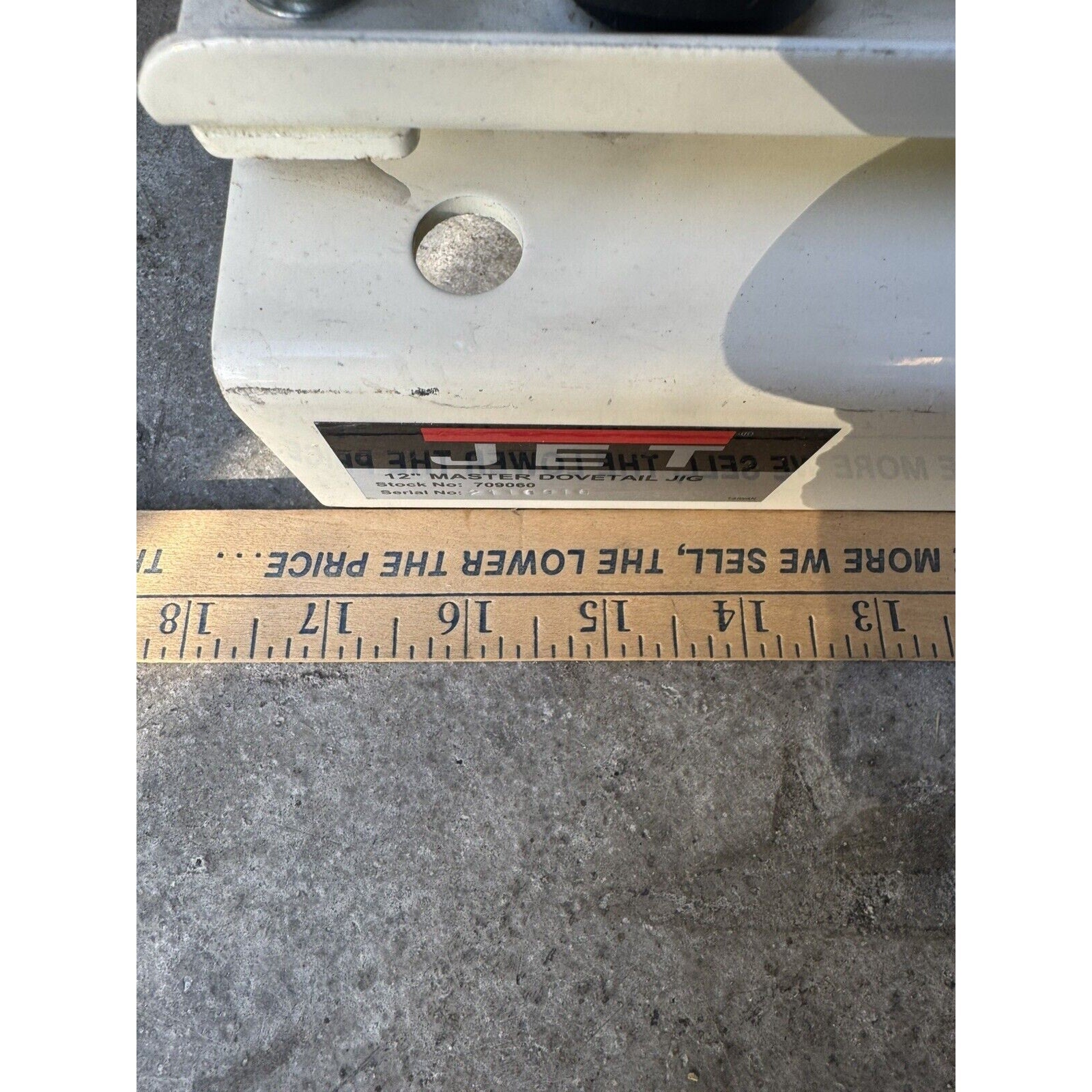 VINTAGE Jet - 12-Inch Master Dovetail Jig - #709060 - 1/2” Template