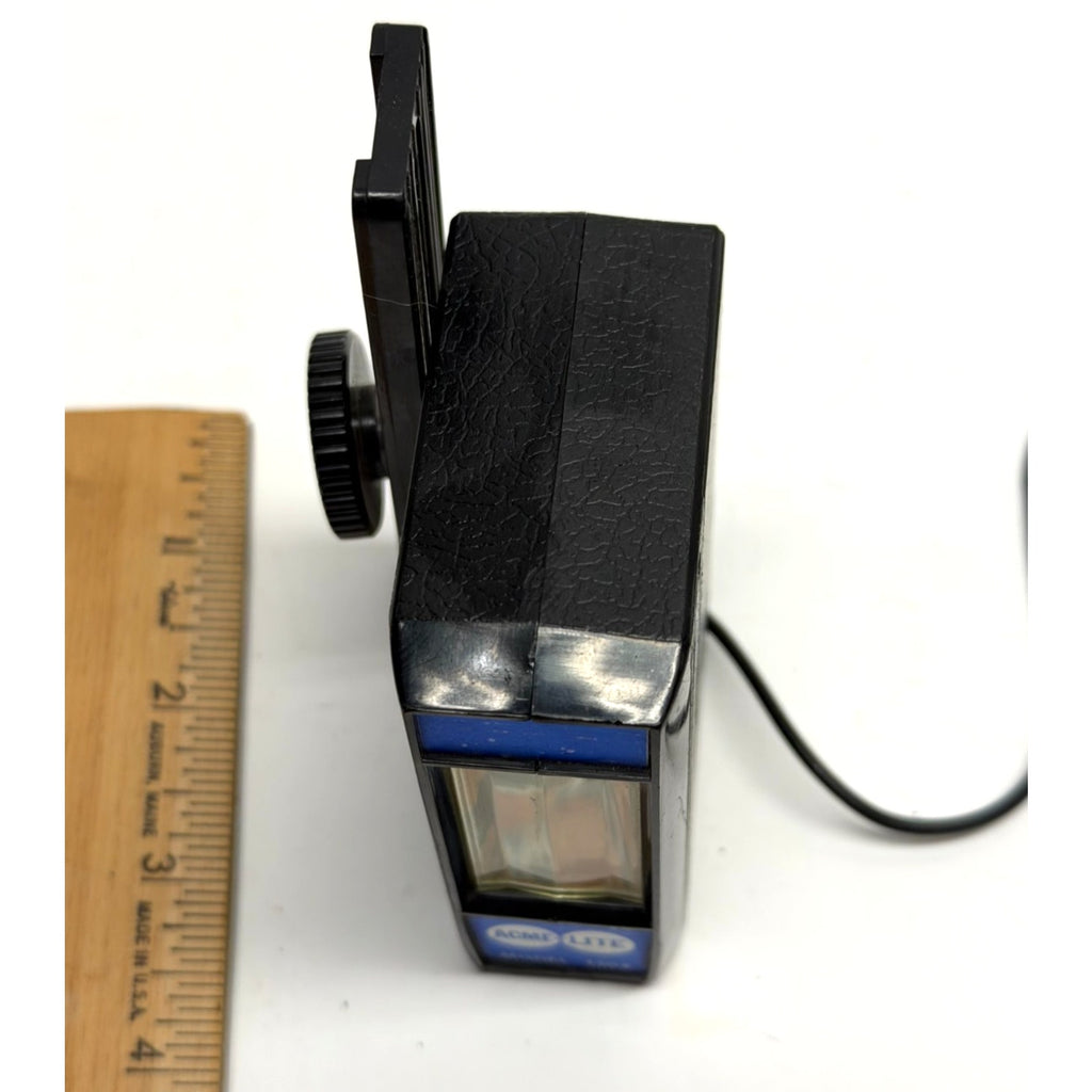 Vintage Acme-Lite Model 130X Universal Electronic Flash for 35mm+Instamatics VG