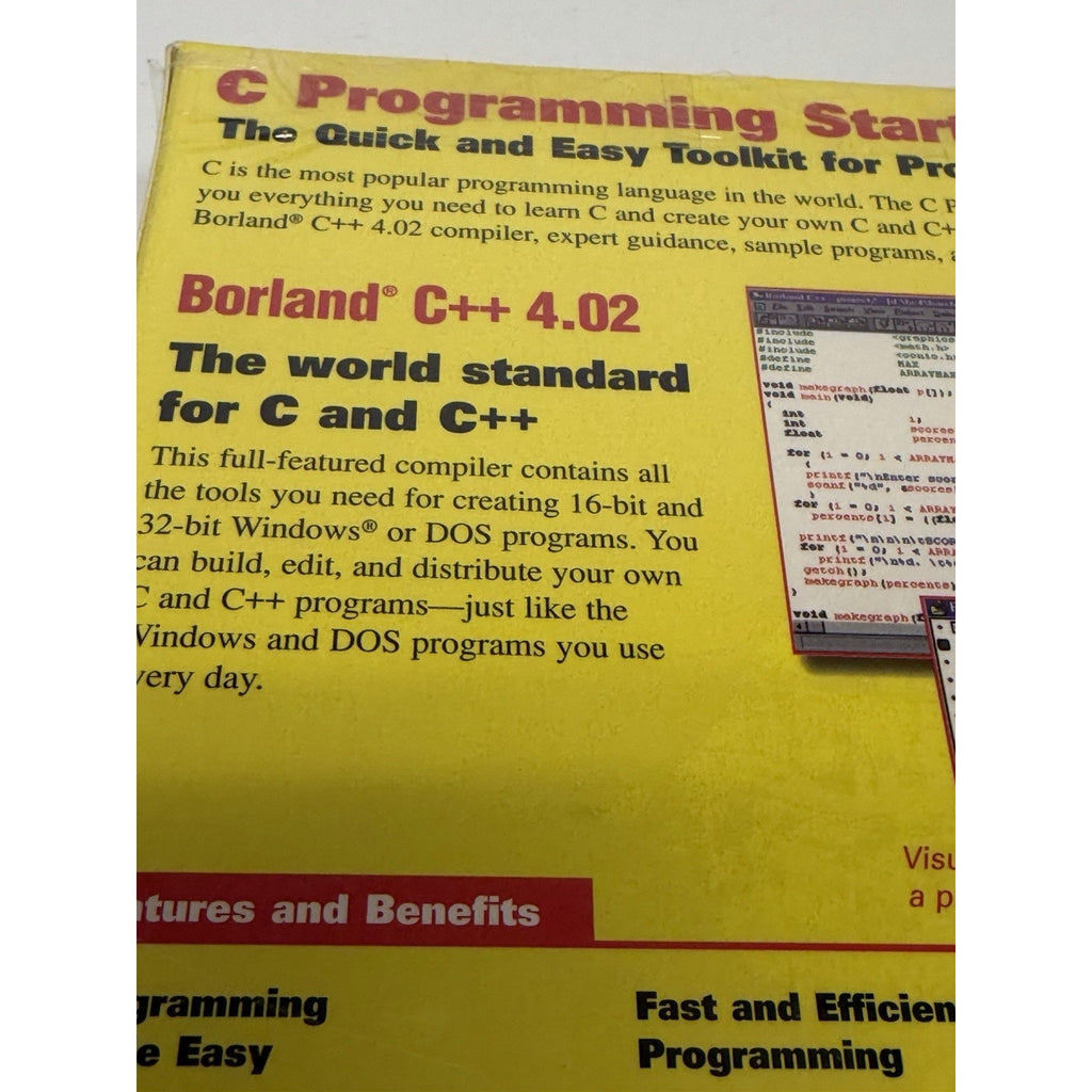 VTG NOS C and C++ Programming Starter Kit Version 3.0 Macmillan Book Cd Box 1998
