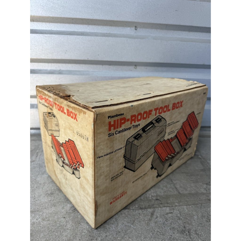 VINTAGE 1983 FACTORY SEALED Flambeau 6 Tray Hip Roof Tool Box
