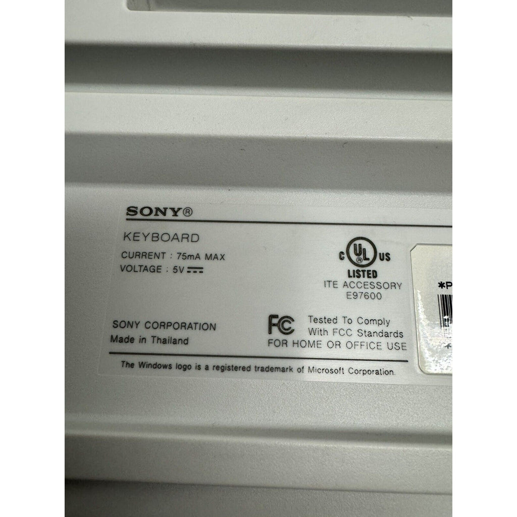 VINTAGE Sony Vaio PCVA-KB4P/U PS/2 Wired Computer Keyboard