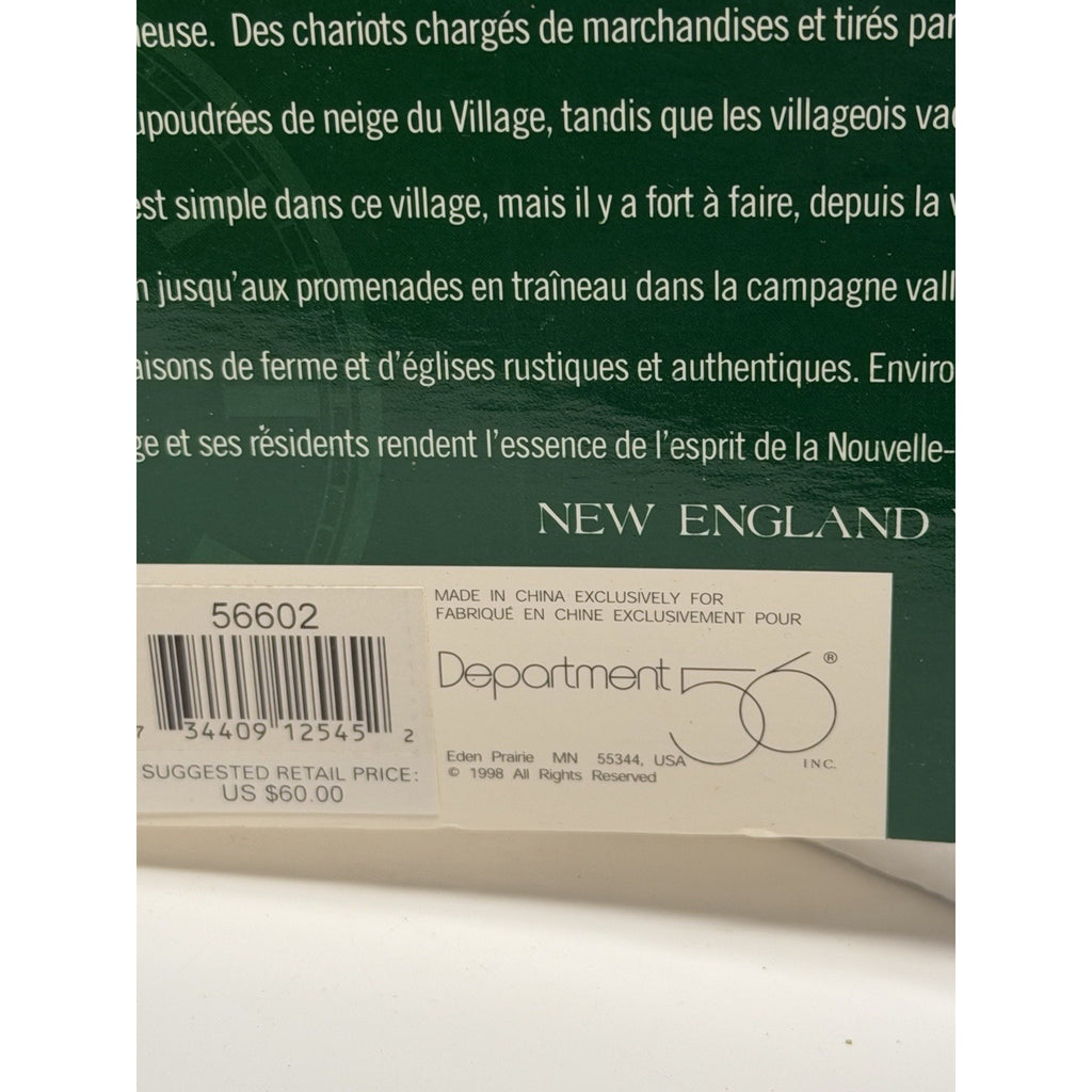 VINTAGE SEALED Dept 56 New England Village - Moggin Falls General Store - 56602