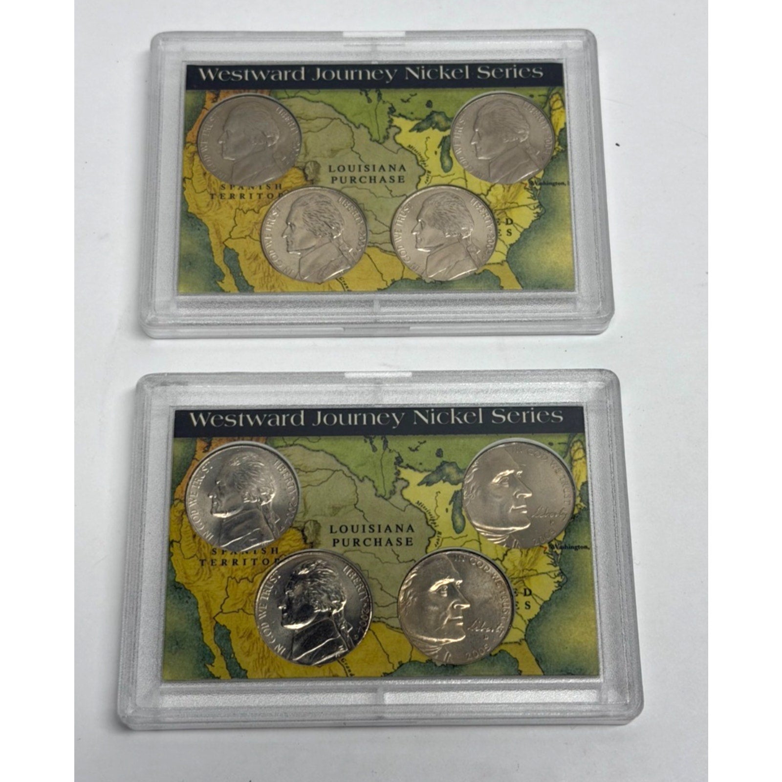 Vintage New 2004 Westward Journey Nickel Series 8 Coin Set, Lot of 2